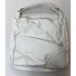 Sigrid Olsen 100% Leather Boho‎ Purse White Hobo Shoulder